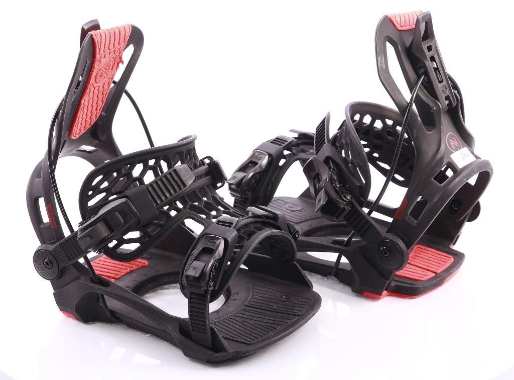 XL ; snowboard bindingen NIDECKER FLOW FENIX 2026, Black/red, Verzenden, Gebruikt, Bindingen