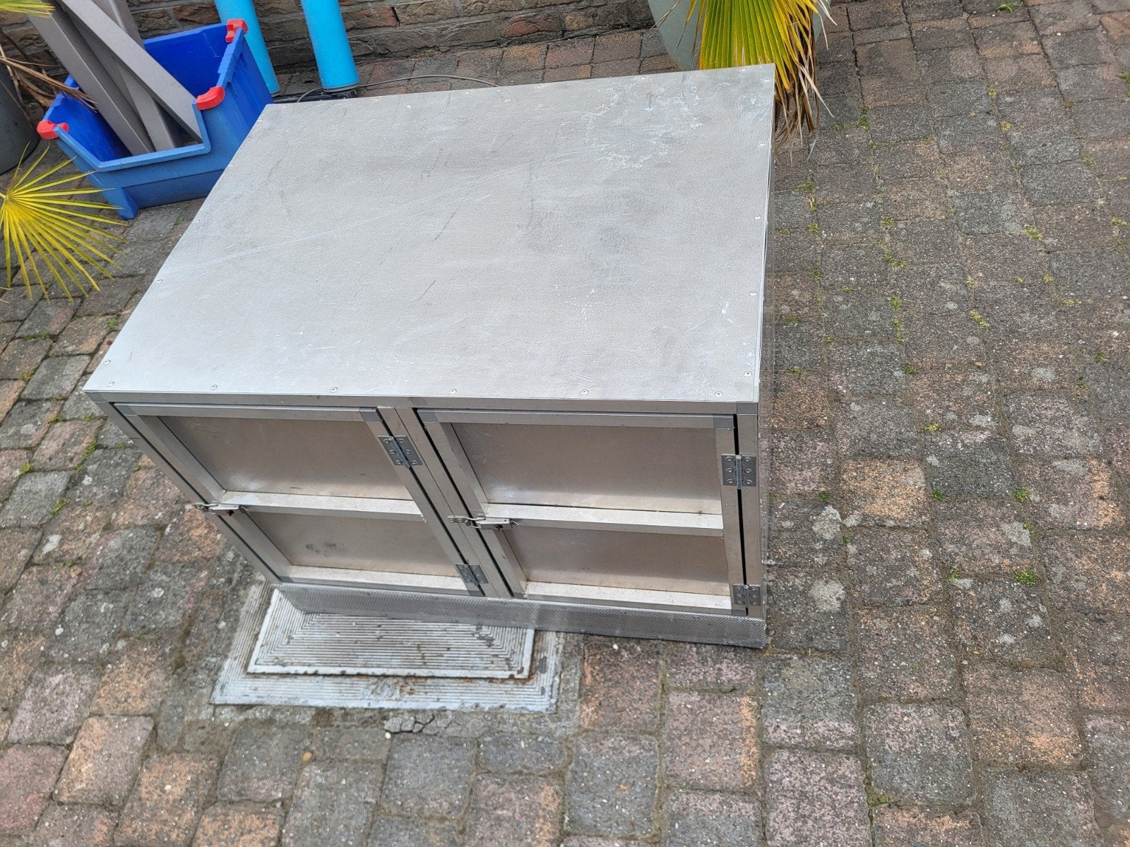 Aluminium transportbox voor 2 (roof)vogels, Dieren en Toebehoren, Ophalen, Gebruikt