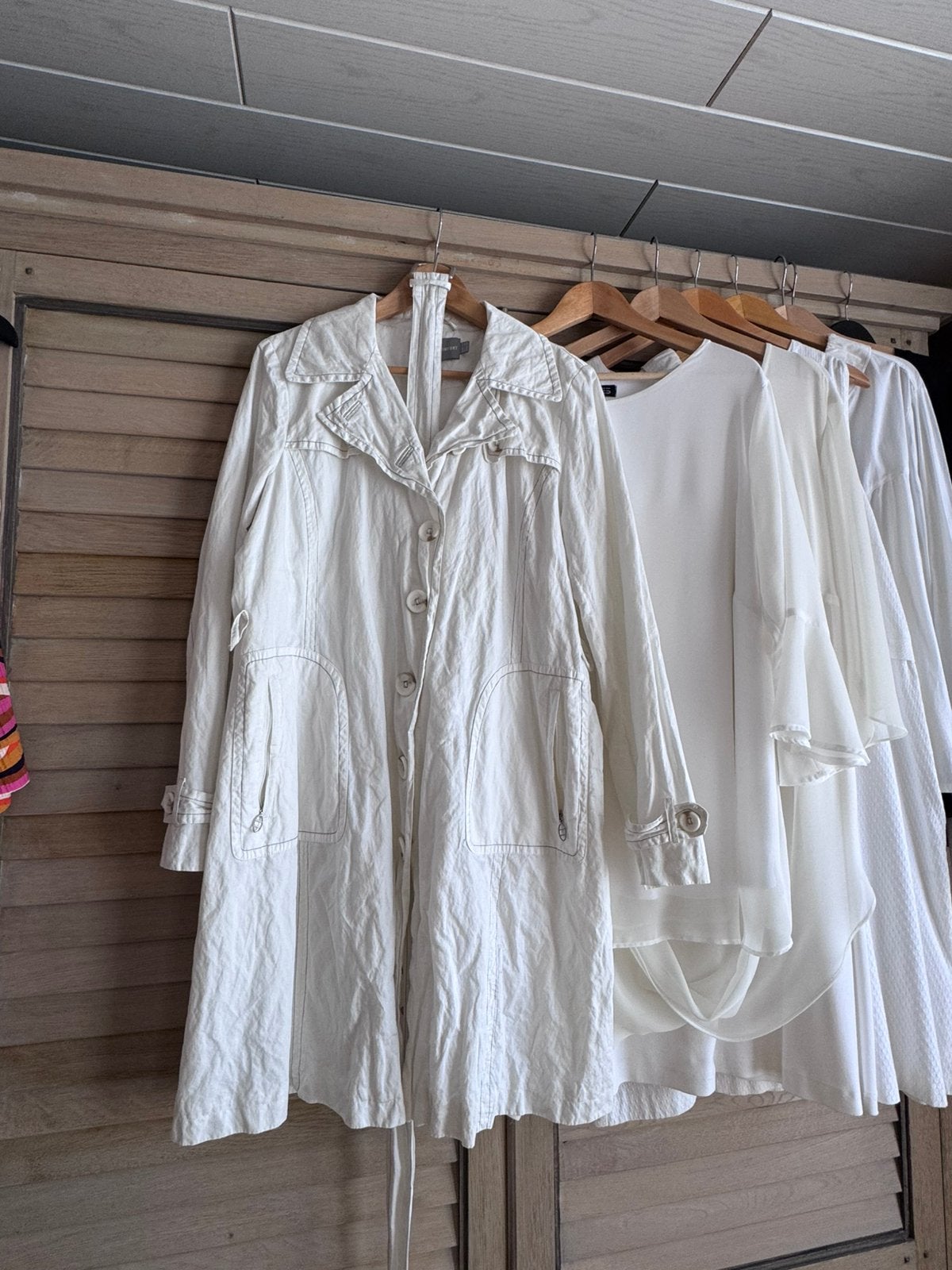 Mooie lange jas (Trenchcoat) Easycomfort 44, Kleding | Dames, Ophalen, Zo goed als nieuw