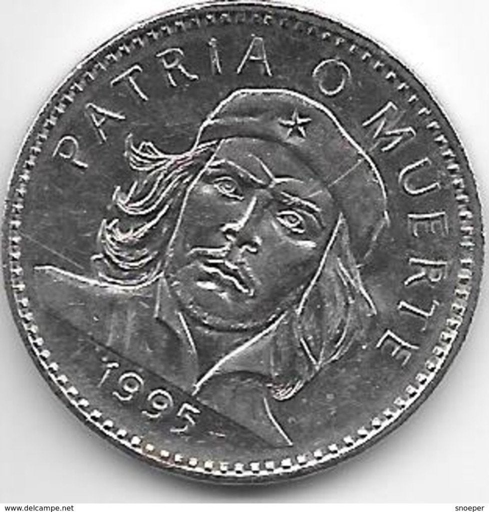 *cuba 3 pesos 1995 km 346a unc, Postzegels en Munten, Munten | Amerika, Verzenden, Noord-Amerika, Losse munt