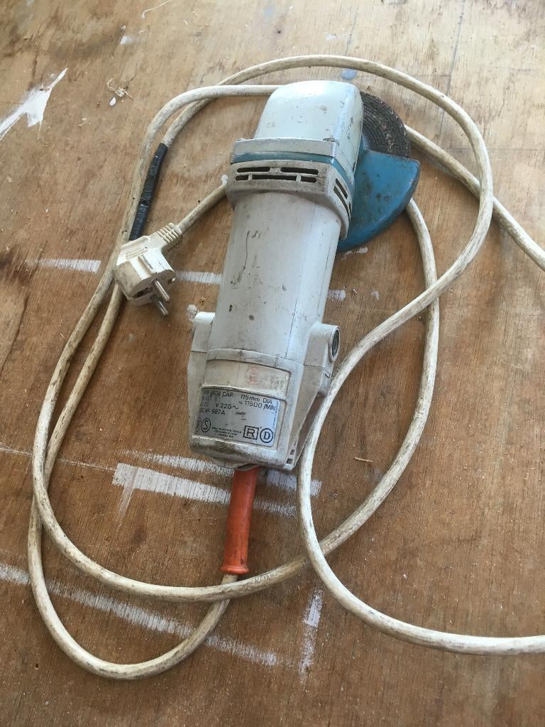 kleine haakse slijpmachine, Doe-het-zelf en Bouw, Ophalen, Gebruikt, Haakse handslijpmachine