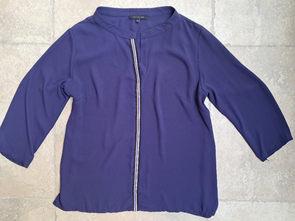 Merk Lola & Liza : paarse bloes mt 44, Lola & Liza, Paars, Maat 42/44 (L), Ophalen of Verzenden