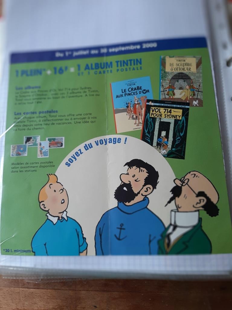 Kuifje reclame voor strips + postkaart, Verzamelen, Verzenden