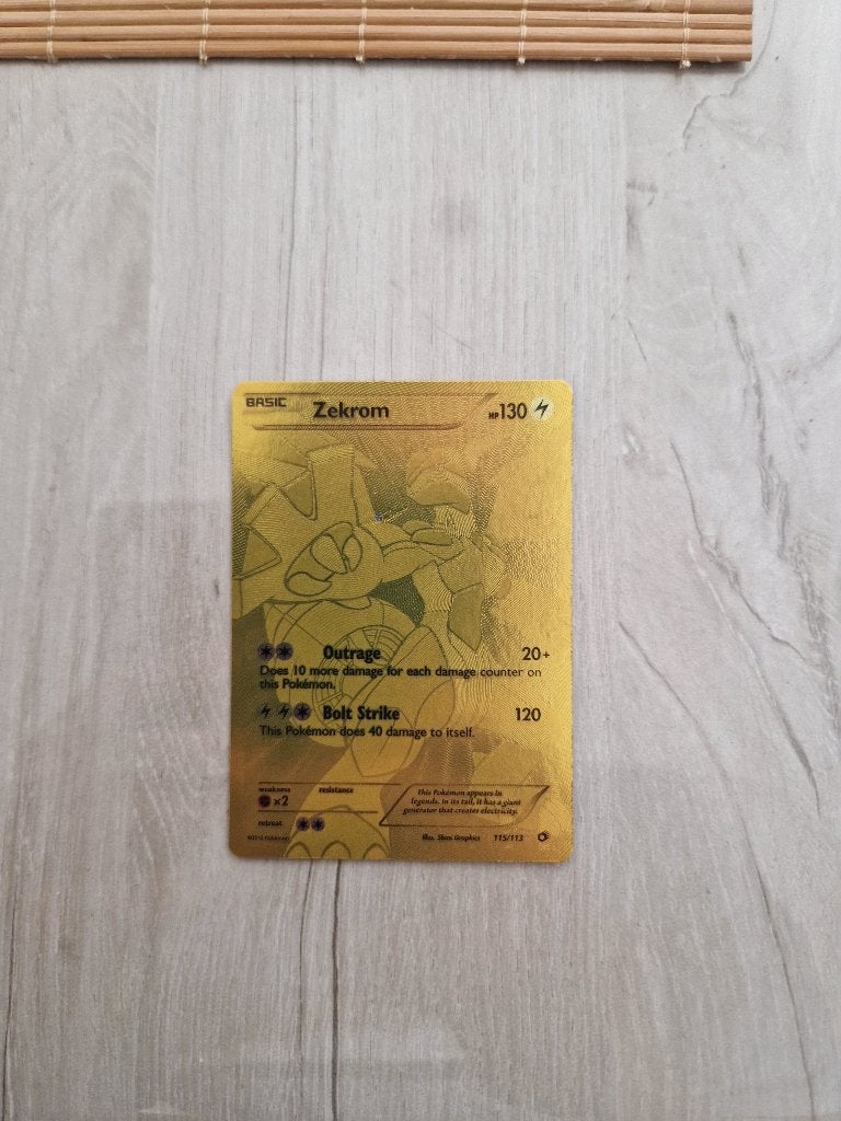 Carte pokemon gold zekrom, Enlèvement ou Envoi, Neuf