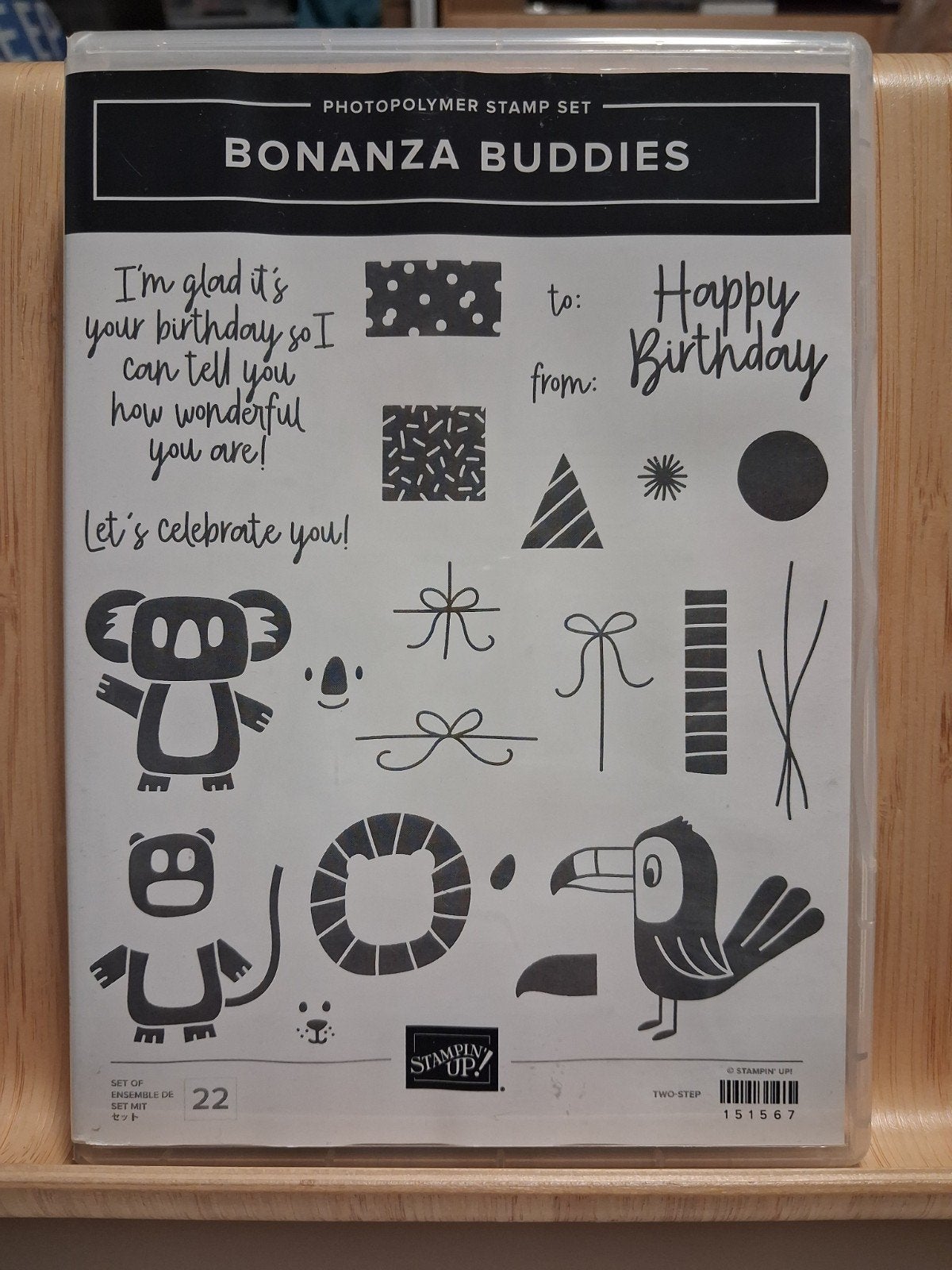 Stampin Up Stempelset Bonanza Buddies + snijmallen, Hobby en Vrije tijd, Stempelen, Ophalen