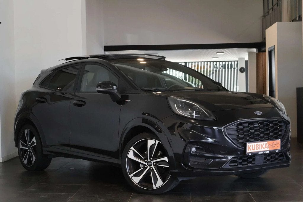Ford Puma Puma 1.0 EcoBoost mHEV ST-Line Pano ACC Garantie*, Automaat, 1 kg, Zwart, Bedrijf