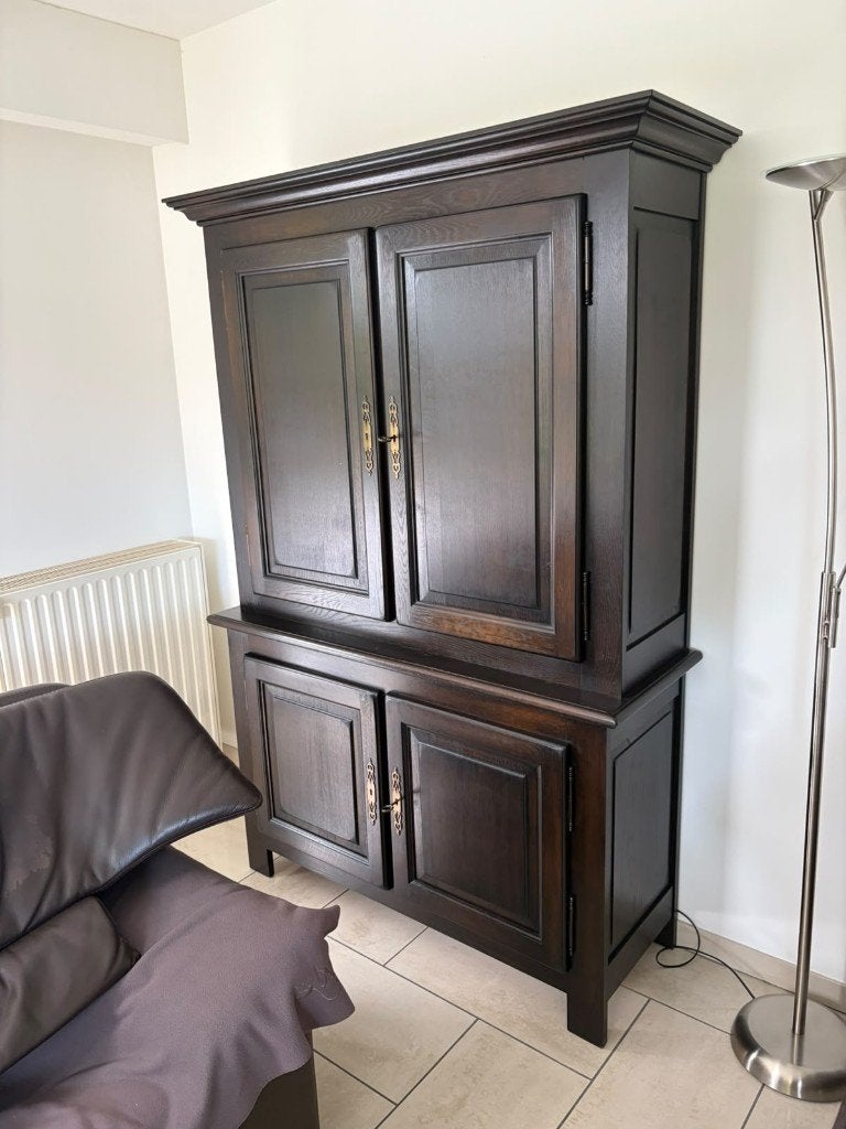 Klassieke, antieke, landelijke eetkamerset, Ophalen, Gebruikt, Klassiek antiek landelijk, 6 tot 8 stoelen