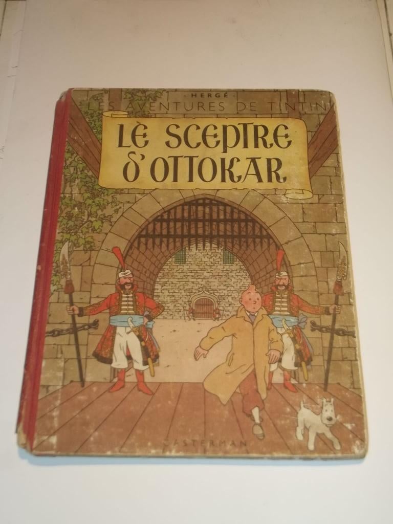 Tintin : Le Sceptre d'Ottokar, Eén stripboek, Ophalen of Verzenden, Gelezen, Hergé