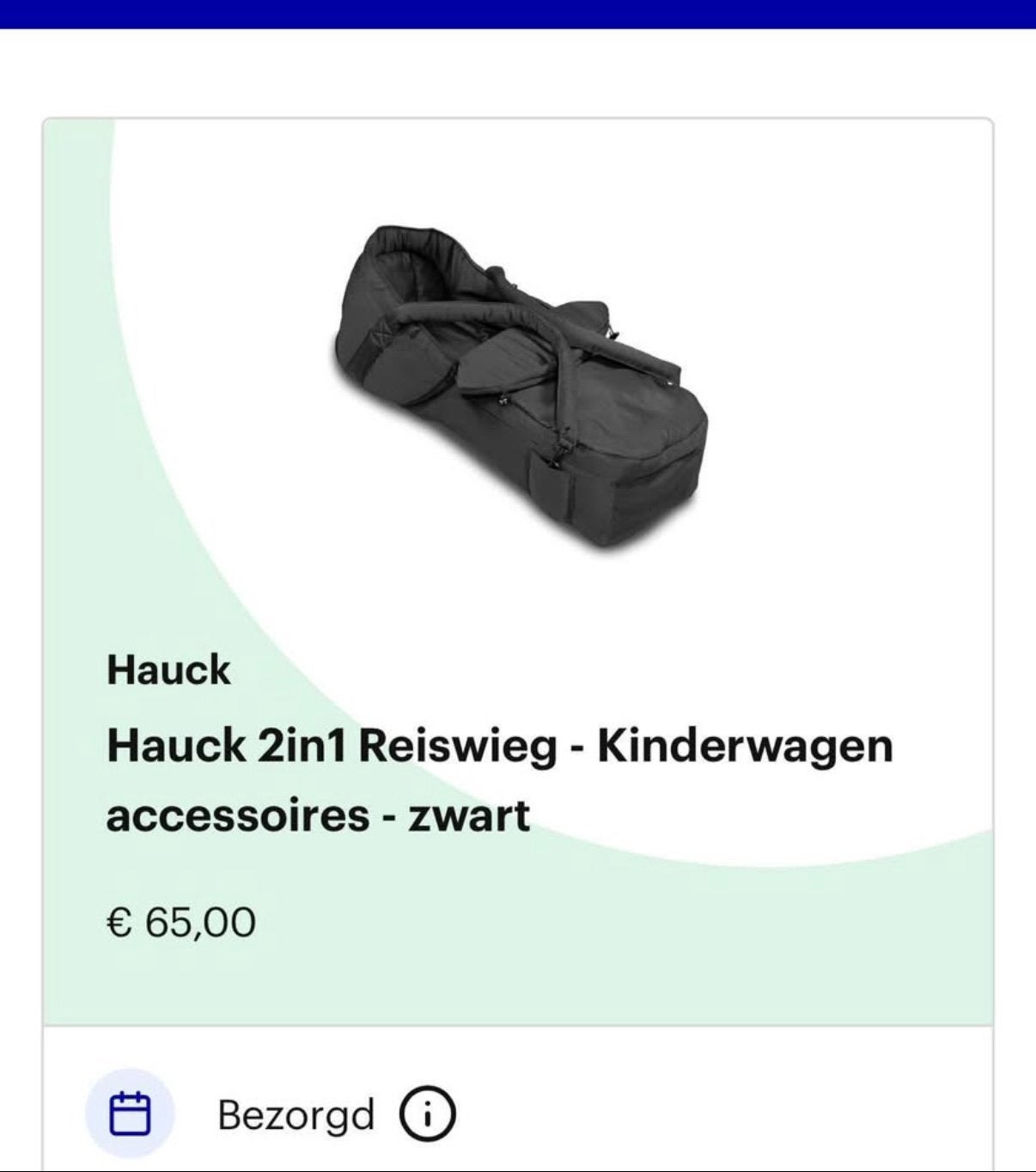 Reiswieg accessoires Hauck, Ophalen, Zo goed als nieuw