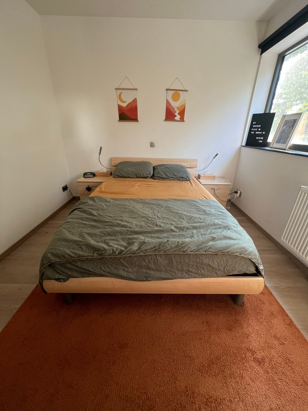 Bed 140 x 200 cm, Huis en Inrichting, Slaapkamer | Complete slaapkamers, Ophalen, Gebruikt