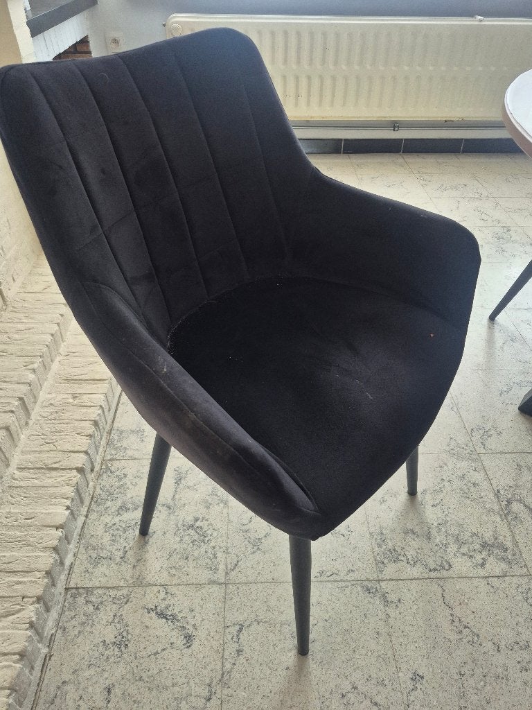Stoelen, Huis en Inrichting, Stoelen, Ophalen, Overige materialen, Gebruikt, Zwart