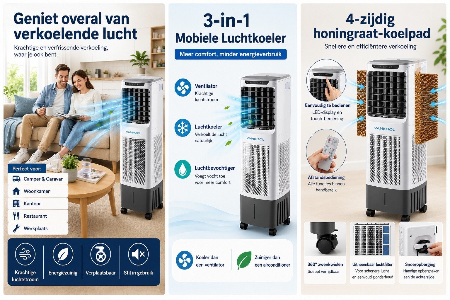 Airconditioner, Electroménager, Ventilateurs, Neuf, Autre, Ventilateur avec télécommande, Enlèvement ou Envoi