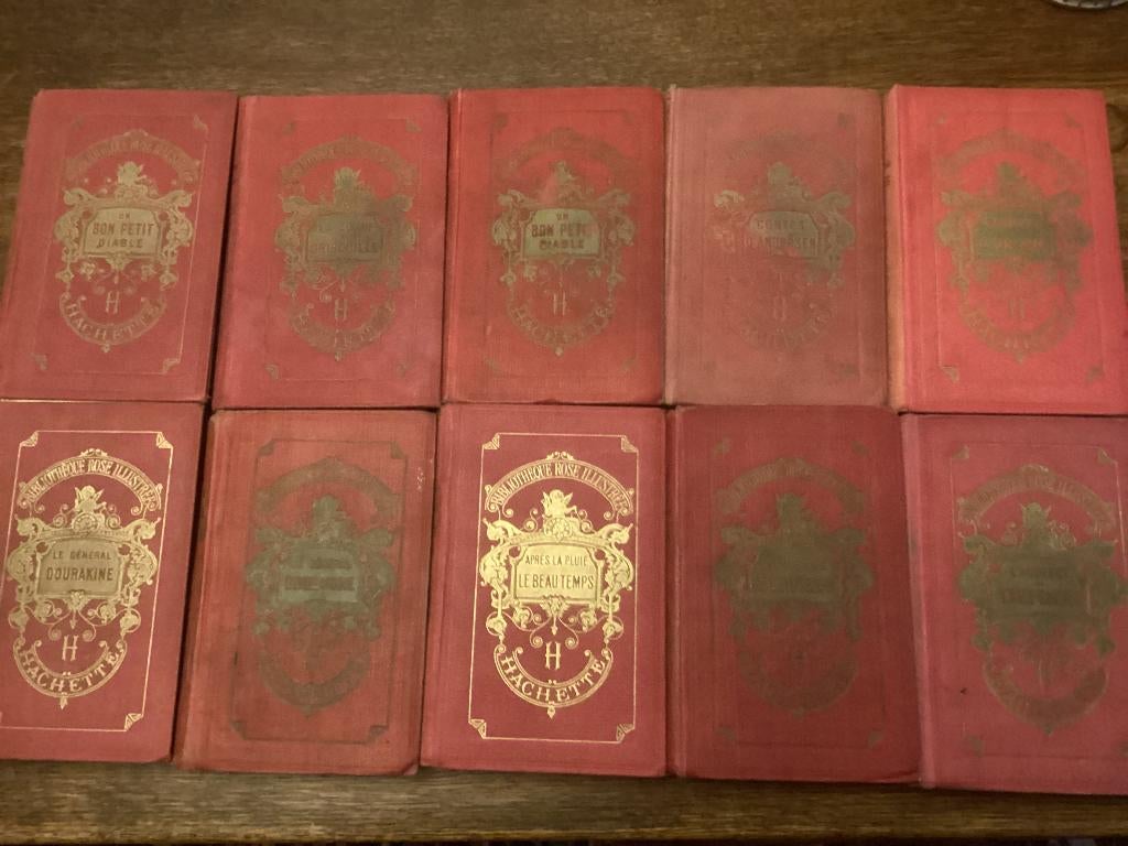 tien oude boeken (meer dan 100 jaar oud), Boeken, Ophalen, Gelezen, Overige onderwerpen