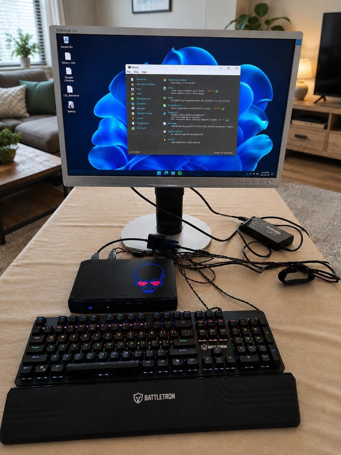 Intel NUC Hades Canyon i7 – 32GB RAM – 500GB Samsung 970 EVO, Enlèvement, 32 GB, SSD