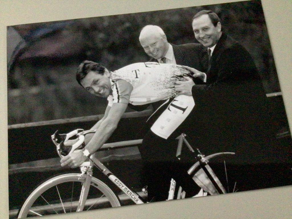persfoto 1995 team telekom godefroot  , van looy , pevenage, Verzenden, Zo goed als nieuw