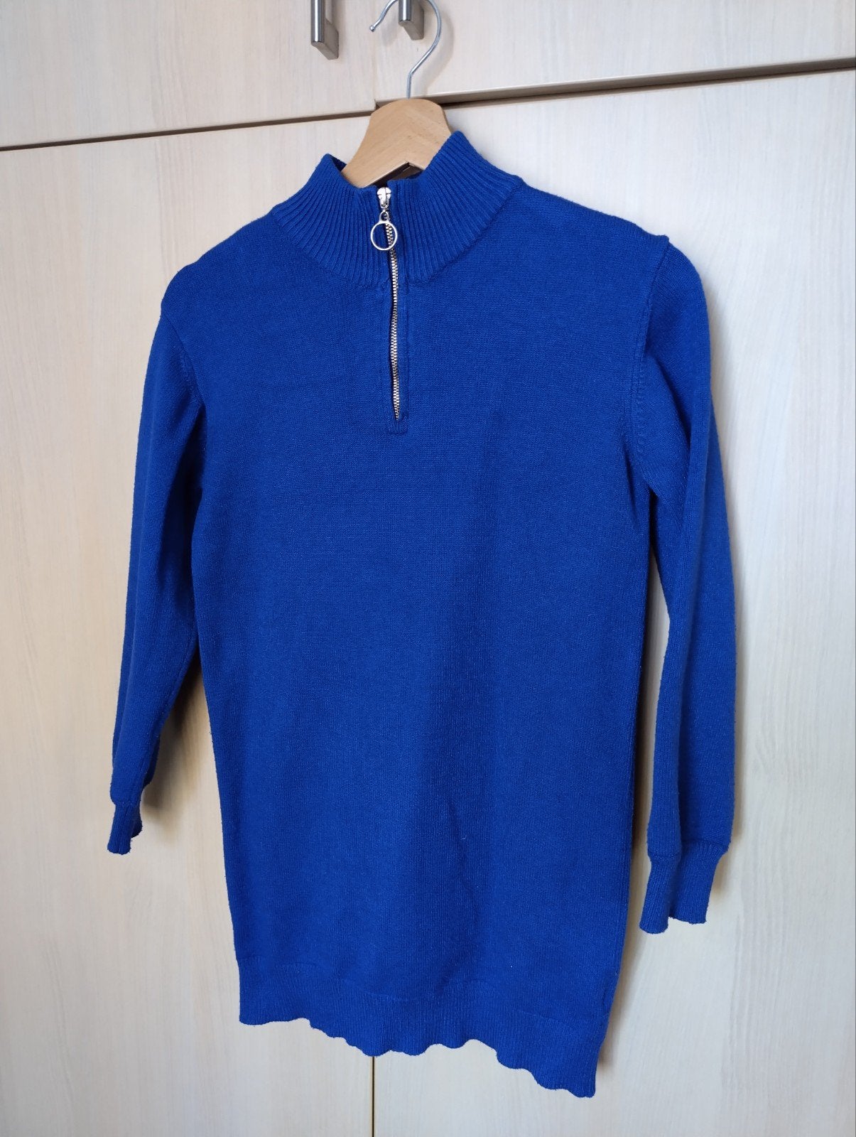 Blauw kleedje met ritssluiting maat 152, Robe ou Jupe, Frizzle by Bel & Bo, Enlèvement, Utilisé