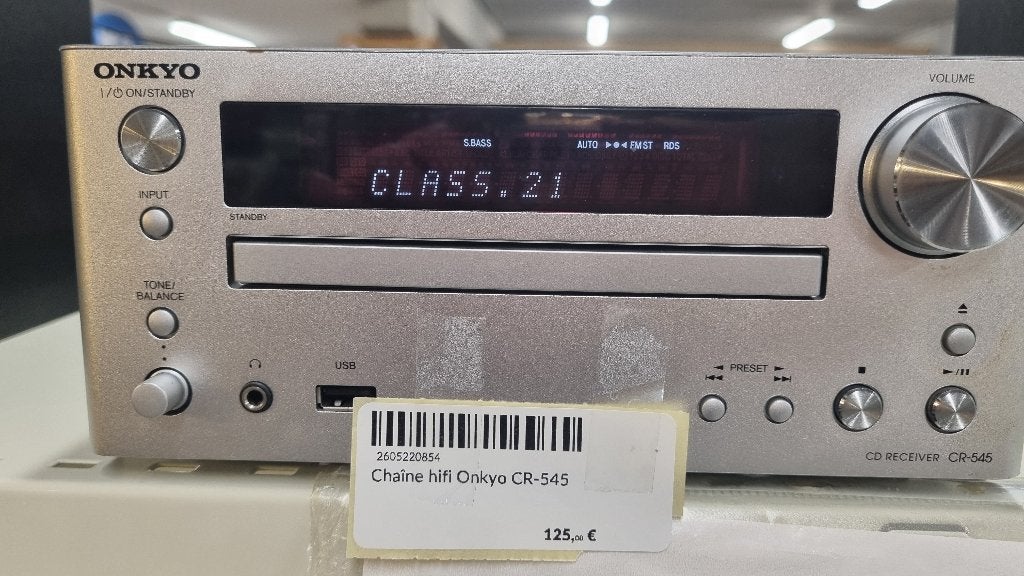 Très belle chaine Hifi Onkyo, TV, Hi-fi & Vidéo, Enlèvement ou Envoi, Utilisé, Haut-parleurs, Autres marques