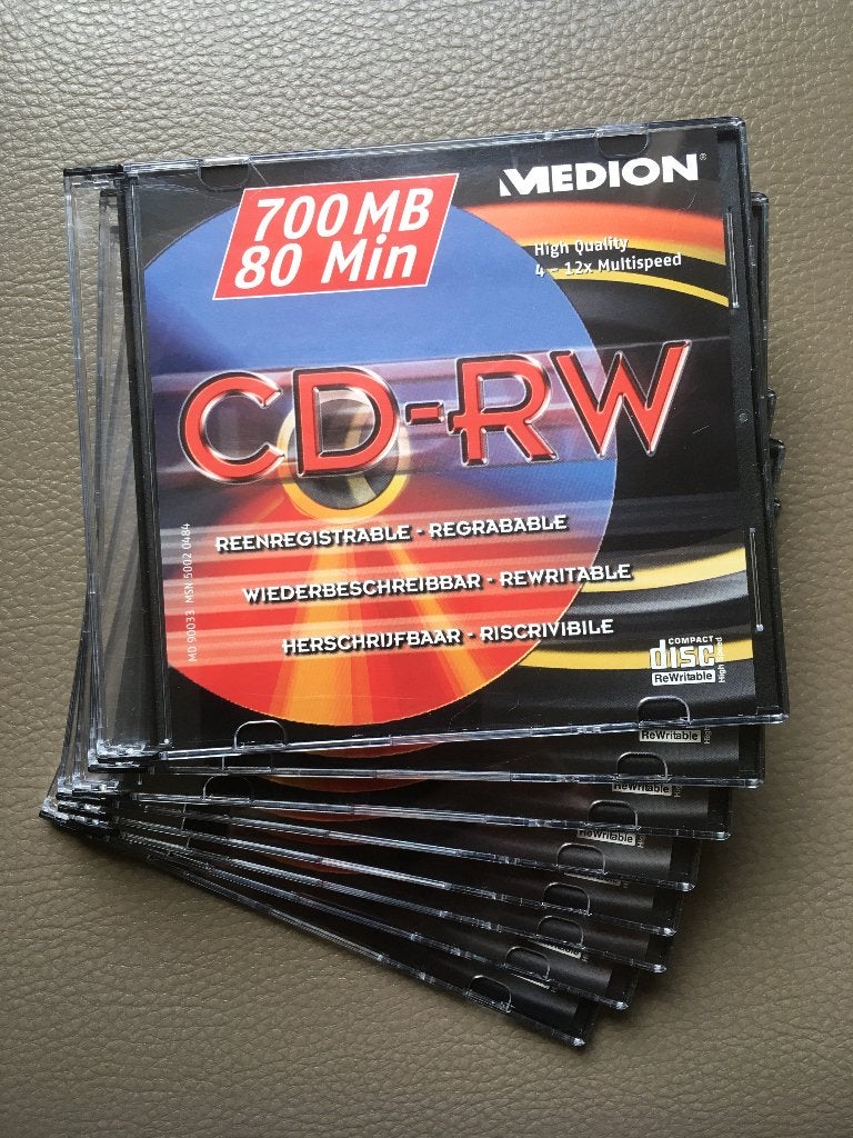 Lege / herschrijfbare cd’s RW / 7 stuks, Cd's en Dvd's, Cd's | Overige Cd's, Ophalen of Verzenden, Zo goed als nieuw