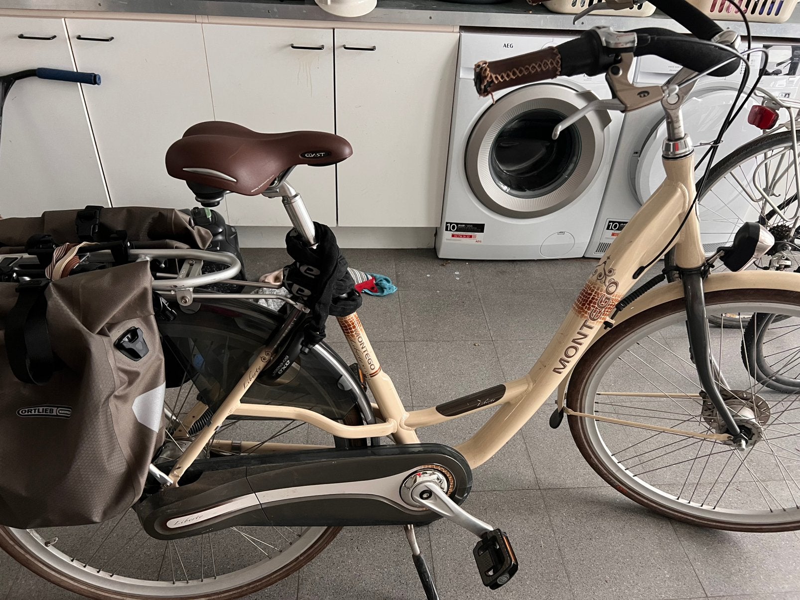Damesfiets, 47 à 50 cm, Enlèvement, Utilisé, Frein à disque