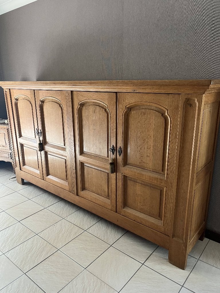 houten kast, Huis en Inrichting, Ophalen, Eikenhout, 200 cm of meer, 25 tot 50 cm