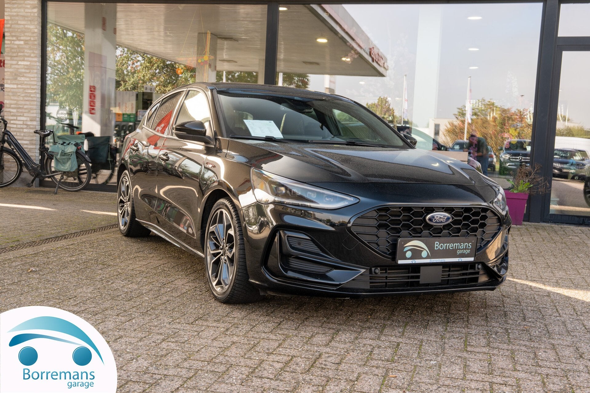 Ford Focus Automaat | ST-Line | Full Option | Leder | Panod, Auto's, Zwart, 155 pk, Bedrijf, Hybride Elektrisch/Benzine