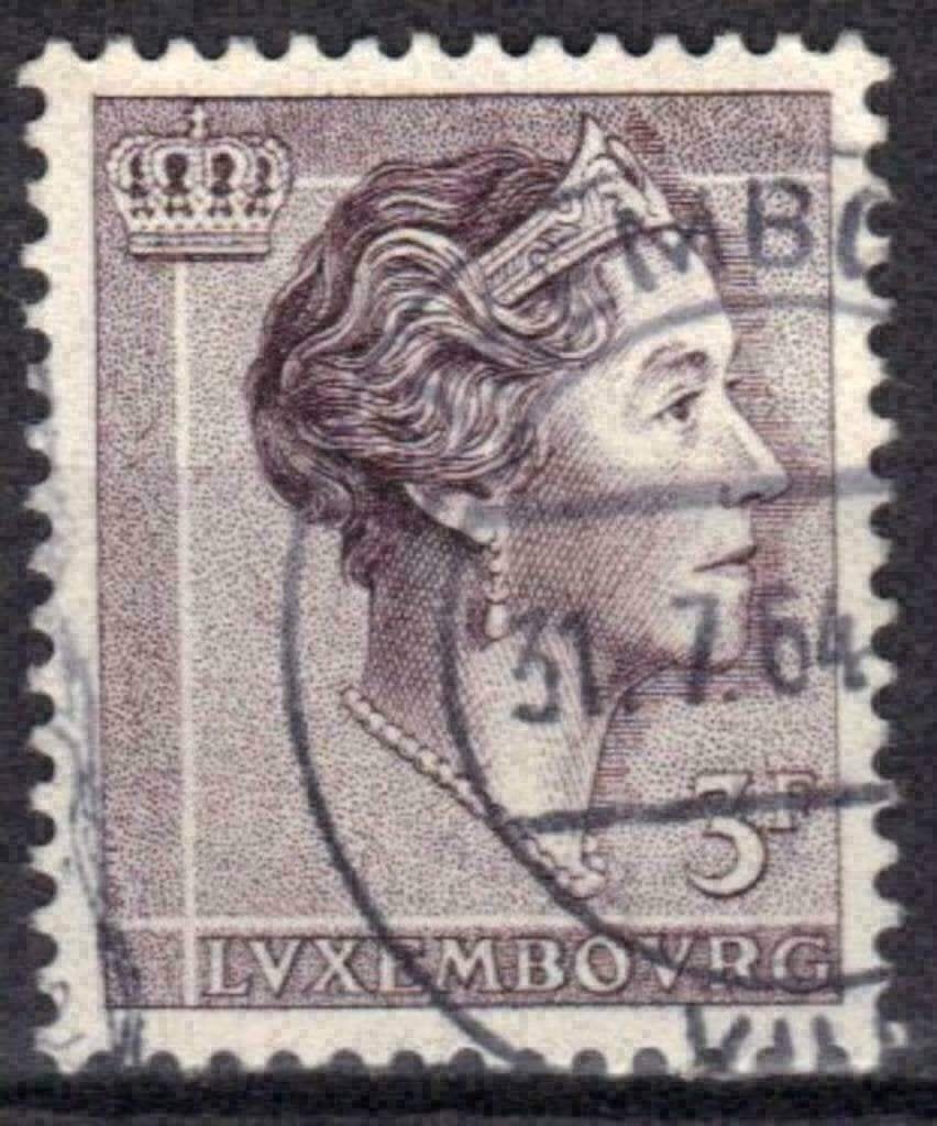 Luxembourg 1960-1964 - Yvert 585A - Grande-Duchesse Cha (ST), Envoi, Luxembourg, Affranchi
