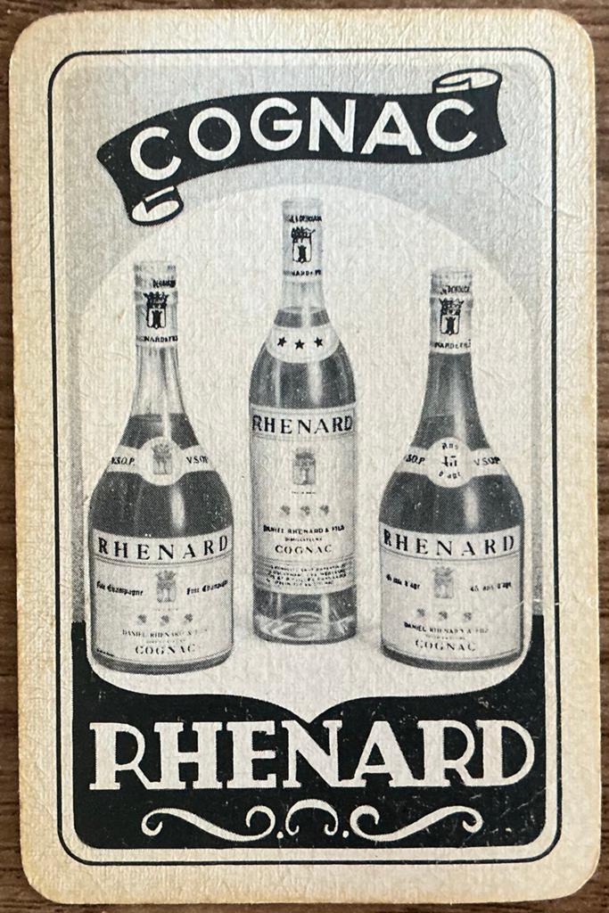 Speelkaart COGNAC RHENARD, Verzamelen, Speelkaarten, Jokers en Kwartetten, Ophalen of Verzenden, Zo goed als nieuw, Speelkaart(en)