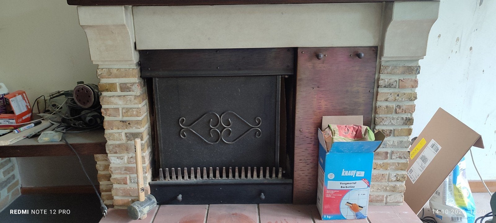open haard GRATIS, Huis en Inrichting, Ophalen, Gebruikt, Inbouwhaard, Houthaard
