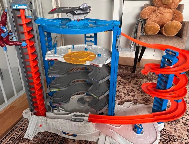 Hotwheels ultimate garage gorilla, Ophalen, Zo goed als nieuw, Racebaan, Hot Wheels