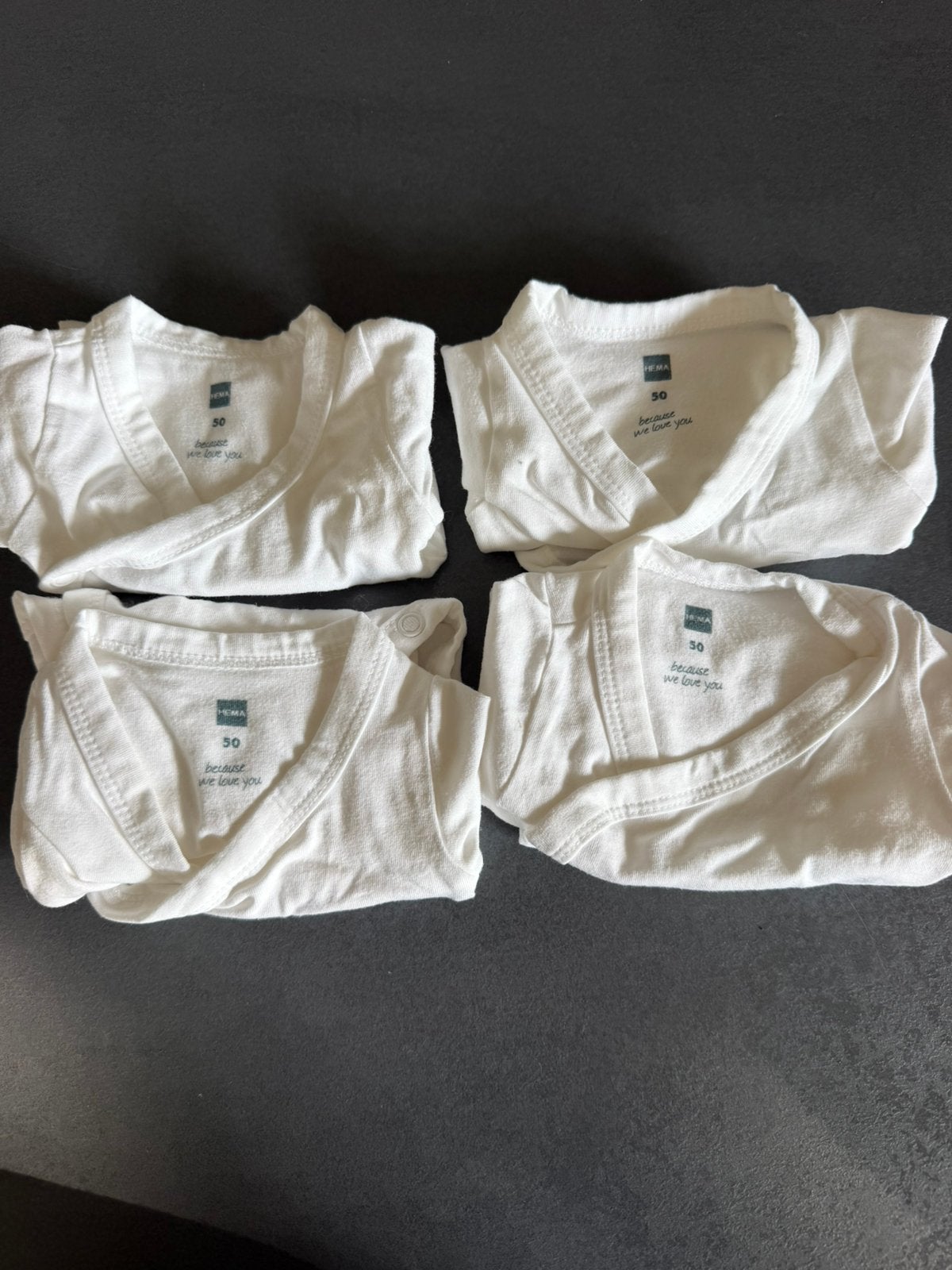 4 rompers hema lange mouwen, Ophalen of Verzenden, Zo goed als nieuw