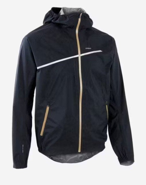 Veste imperméabIe de running KIPRUN Run 500 Noire taille L, Autres marques, Course à pied, Comme neuf, Enlèvement
