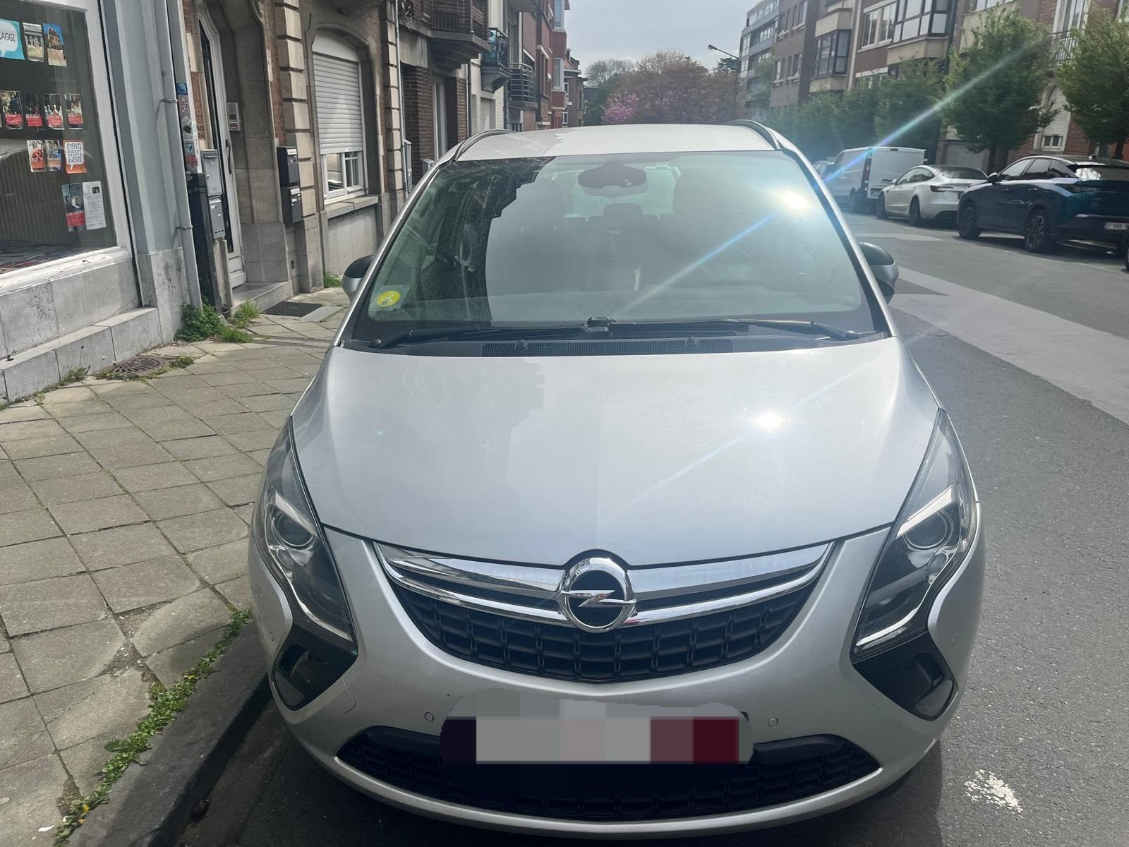 opel Zafira tourer c 1,6 diesel, Autos, Argent ou Gris, Achat, Euro 6, Noir