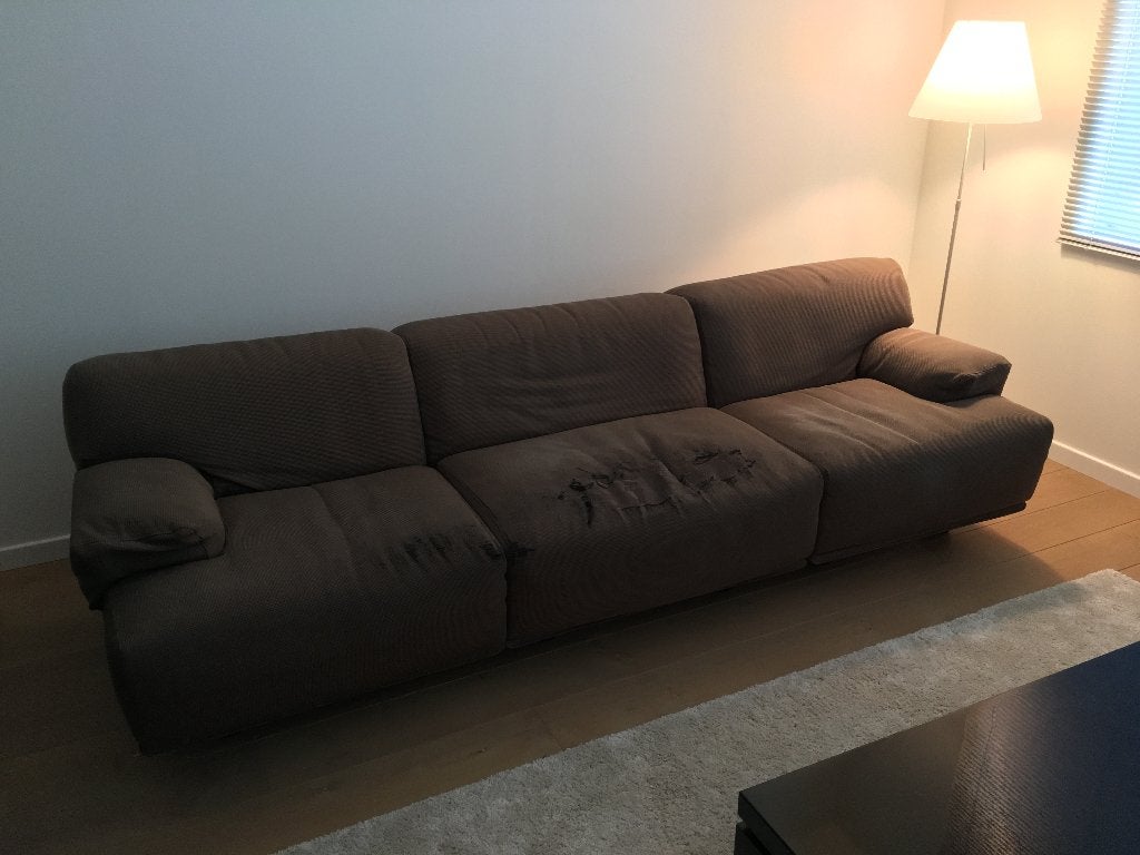 Zetel Cassina Fiandra - Vico Magistretti, Ophalen, Gebruikt, 75 tot 100 cm, Rechte bank