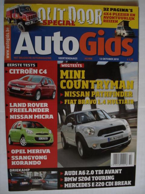 AutoGids 808 Mini Countryman/Nissan Pathfinder/Fiat Bravo/Ci, Verzenden, Zo goed als nieuw, Algemeen