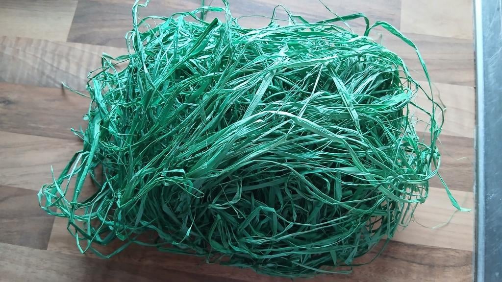 Decoratiemateriaal raffia, Ophalen, Groen