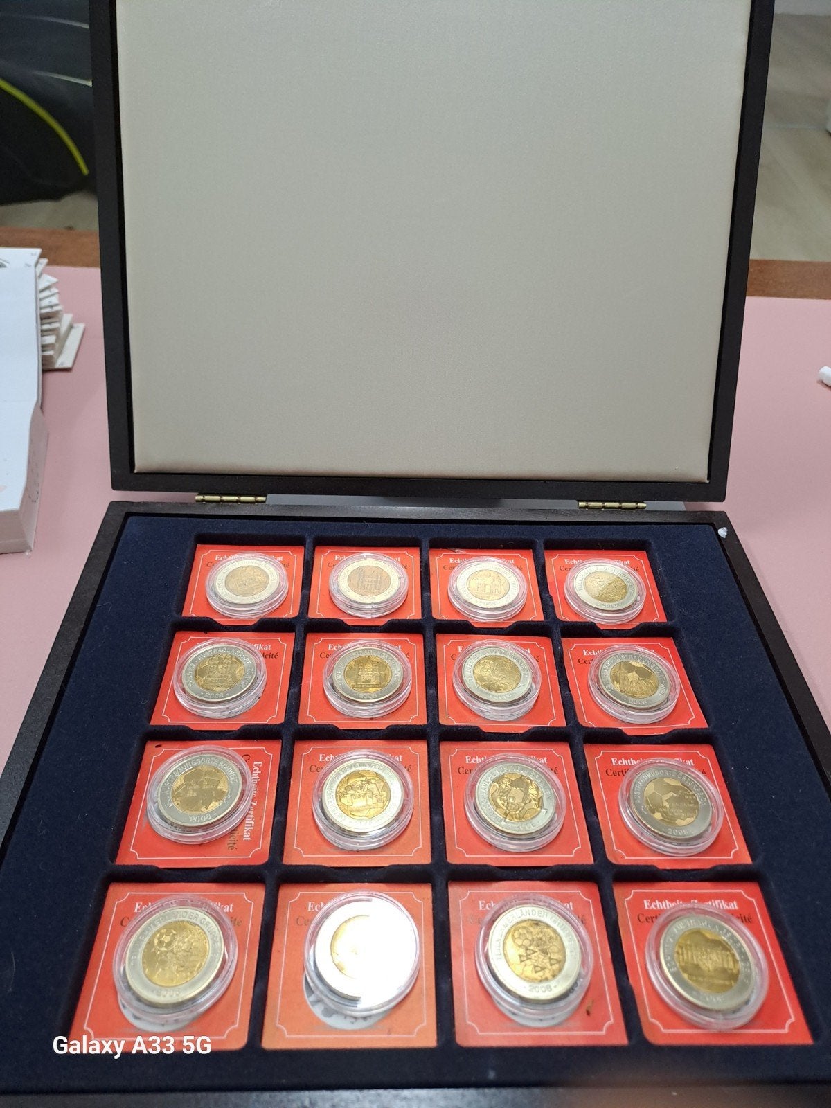 Coffret complet 16 médailles UEFA Euro 2008 PROOF, Enlèvement ou Envoi