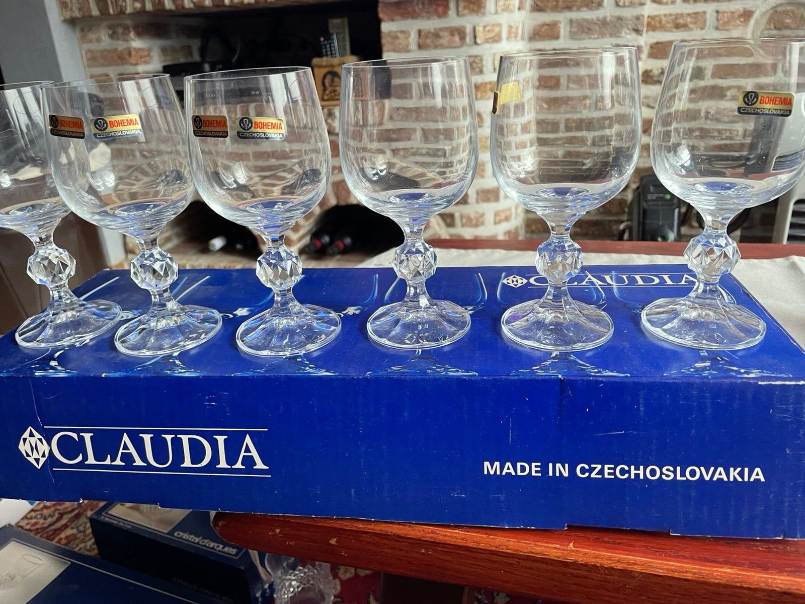 6 wijnglazen claudia, Enlèvement, Comme neuf