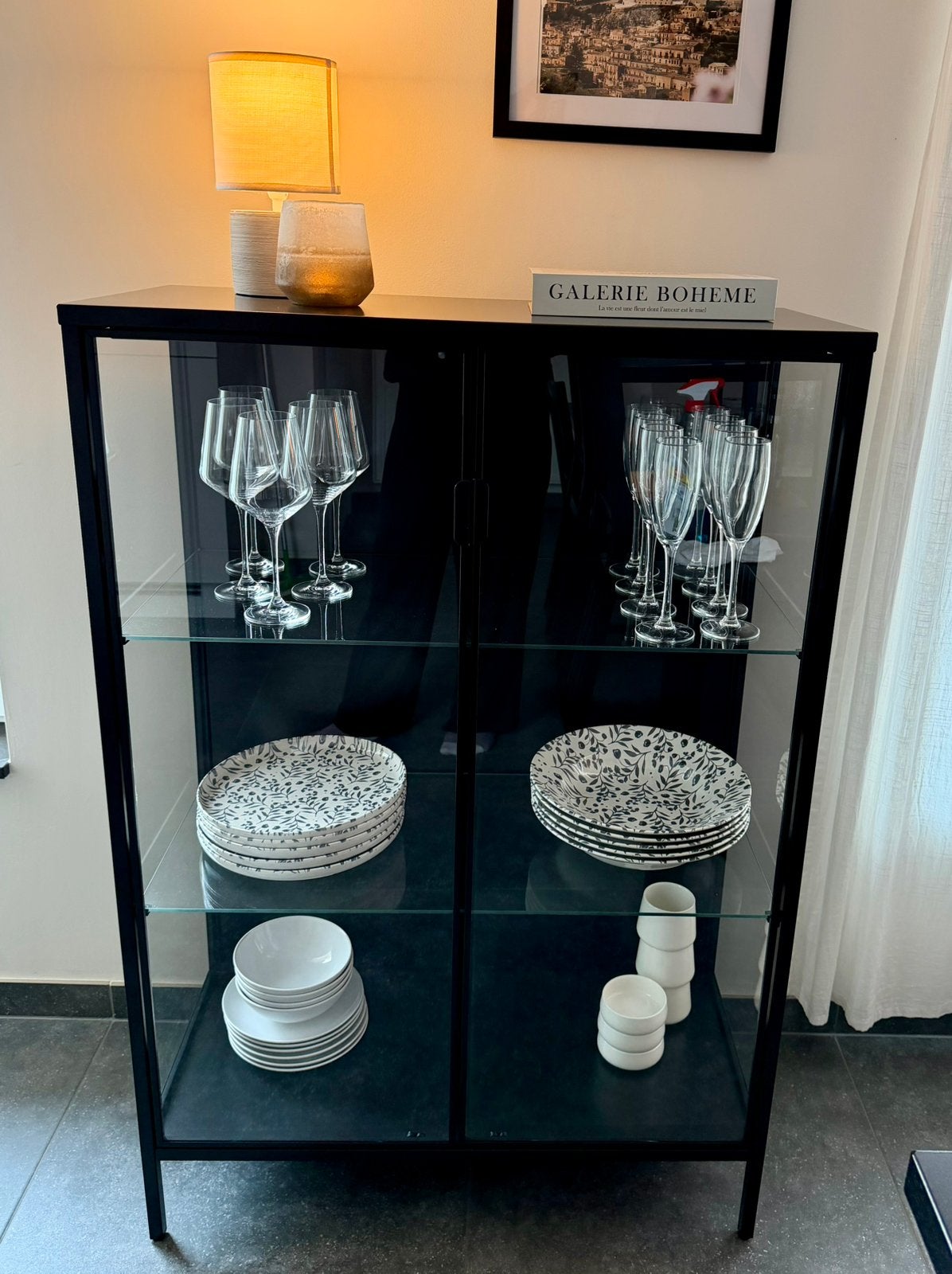 RUDSTA vitrinekast - IKEA, Huis en Inrichting, Ophalen, Glas