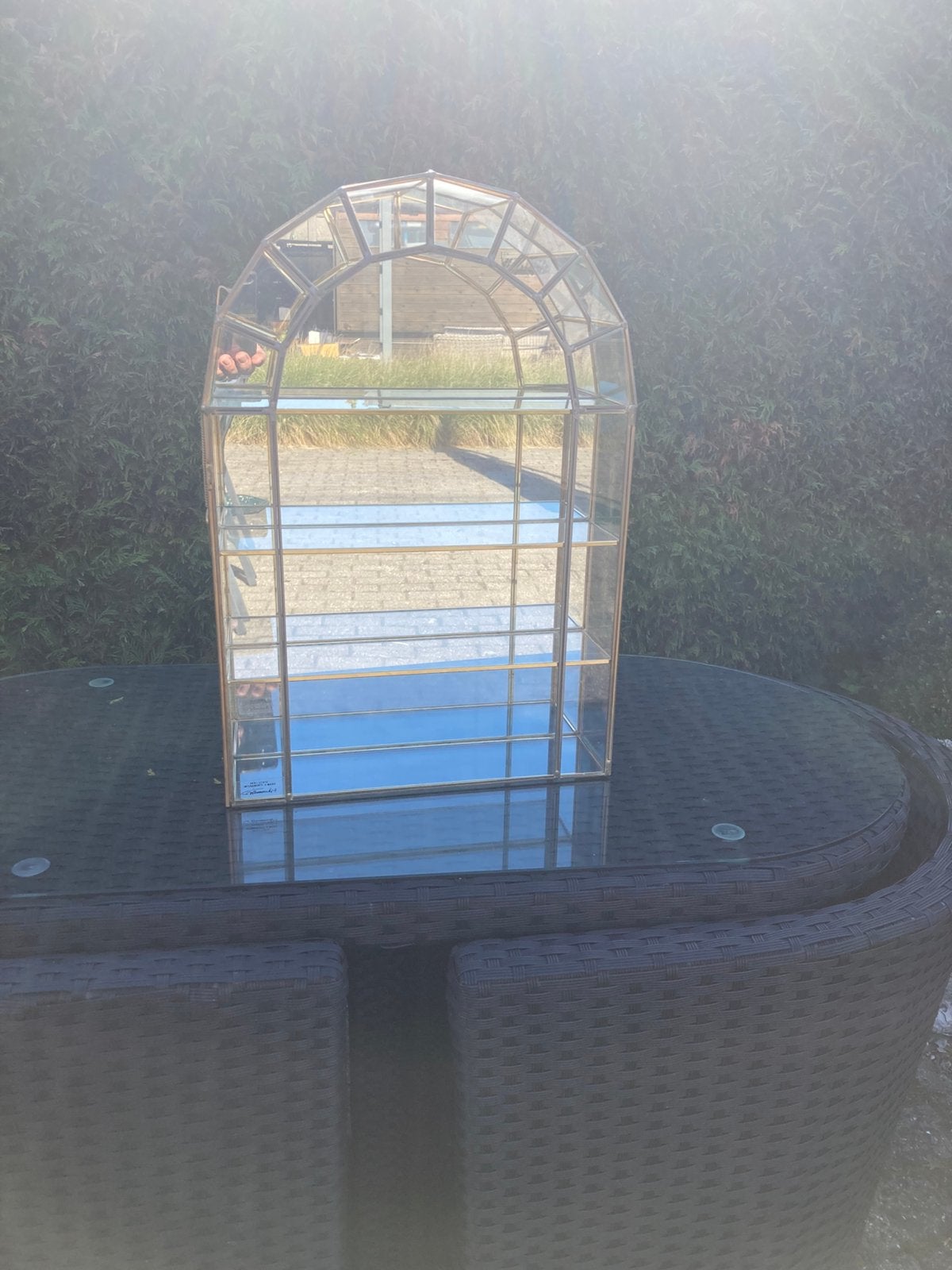 Vitrine kastje, Huis en Inrichting, Ophalen, Minder dan 50 cm, Gebruikt, Glas
