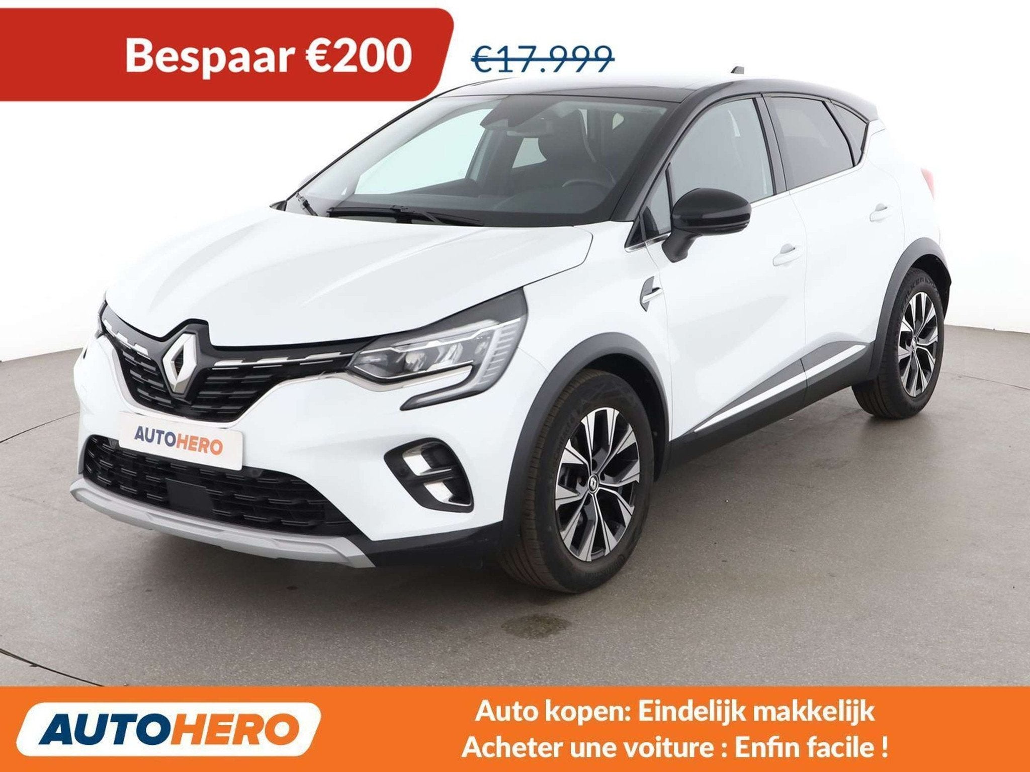 Renault Captur 1.6 Hybrid E-Tech Techno (bj 2023, automaat), Lichtsensor, Gebruikt, 1436 kg, 105 kW