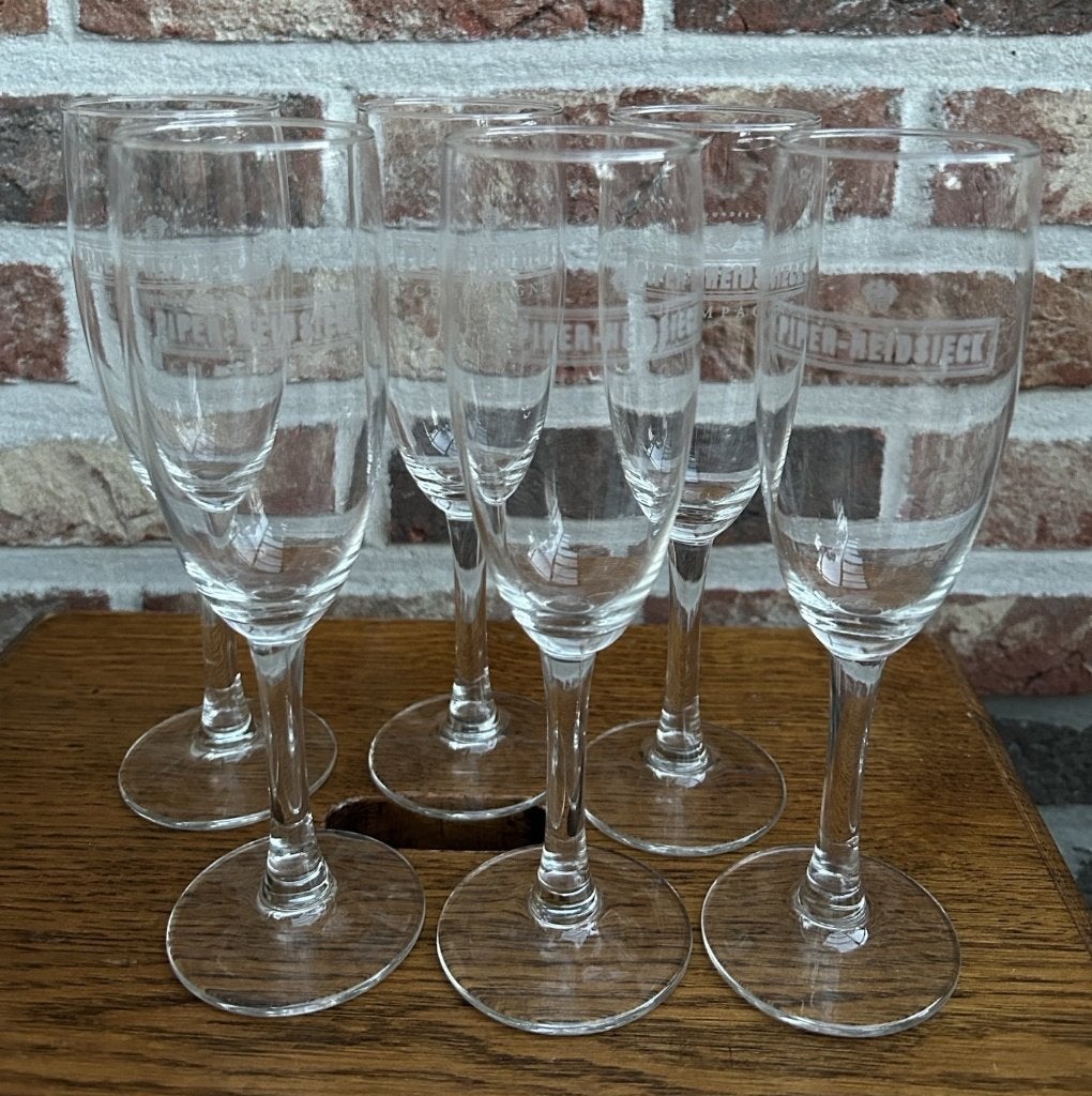 Set van 6 champagne glazen van Piper-Heidsieck, Verzamelen, Ophalen, Nieuw, Overige typen