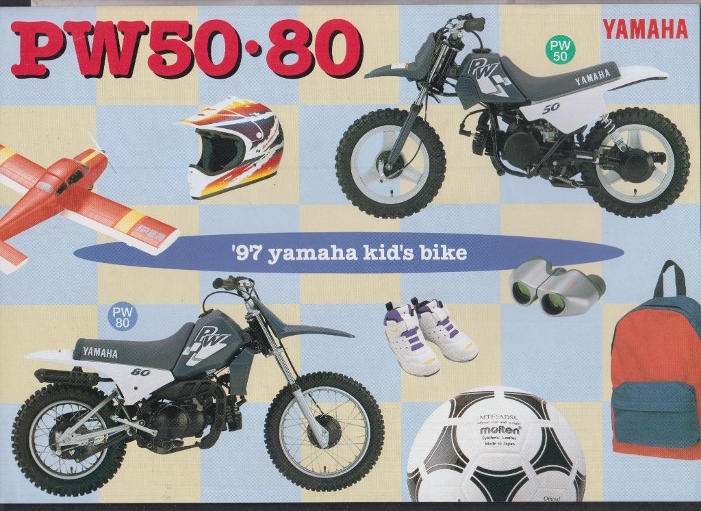 Moto Cross Yamaha PW50 PW80 minibike brochure publicitaire, Motos, Envoi, Yamaha
