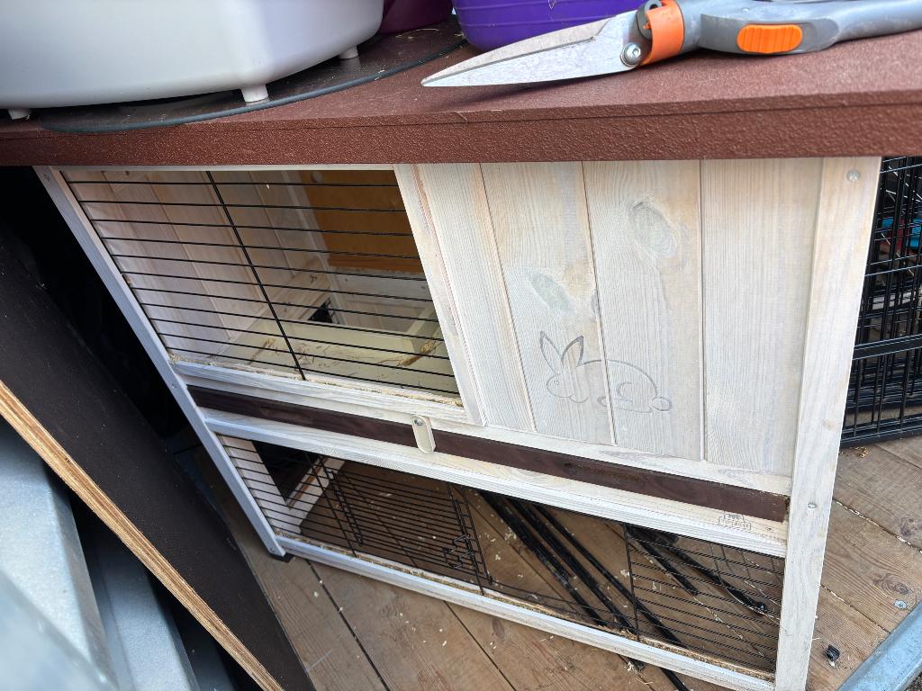 Konijnenhok, Dieren en Toebehoren, Ophalen, 110 cm of meer, Zo goed als nieuw, 90 cm of meer