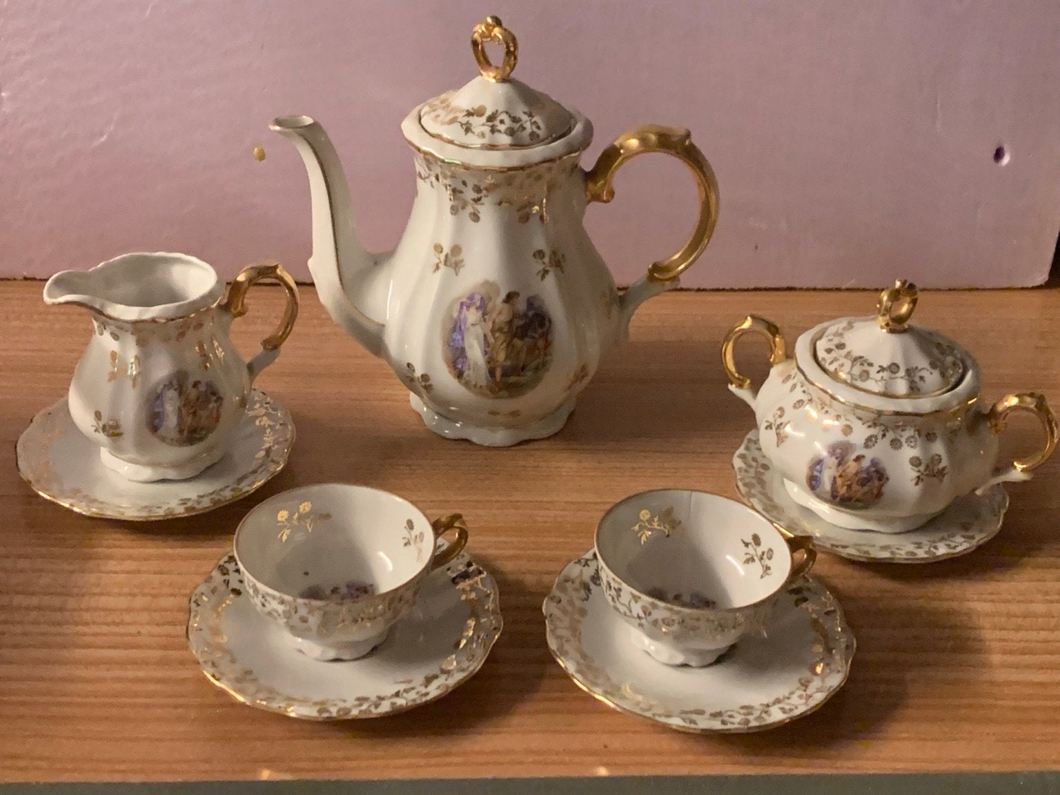 thee/koffieservies van Bareuter midden 20eeuw, Antiek en Kunst, Antiek | Servies compleet, Ophalen