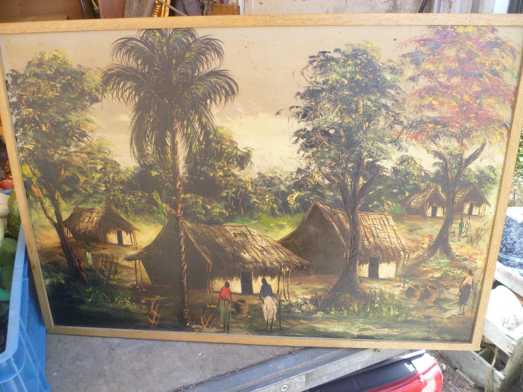 AFRIKAANSE SCHILDERIJ OP DOEK, Enlèvement