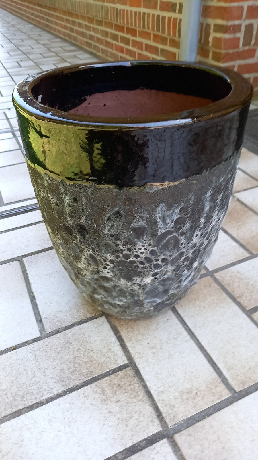Degelijke keramische bloempot, Tuin en Terras, Bloempotten, Ophalen, Zo goed als nieuw, Rond, 40 tot 70 cm
