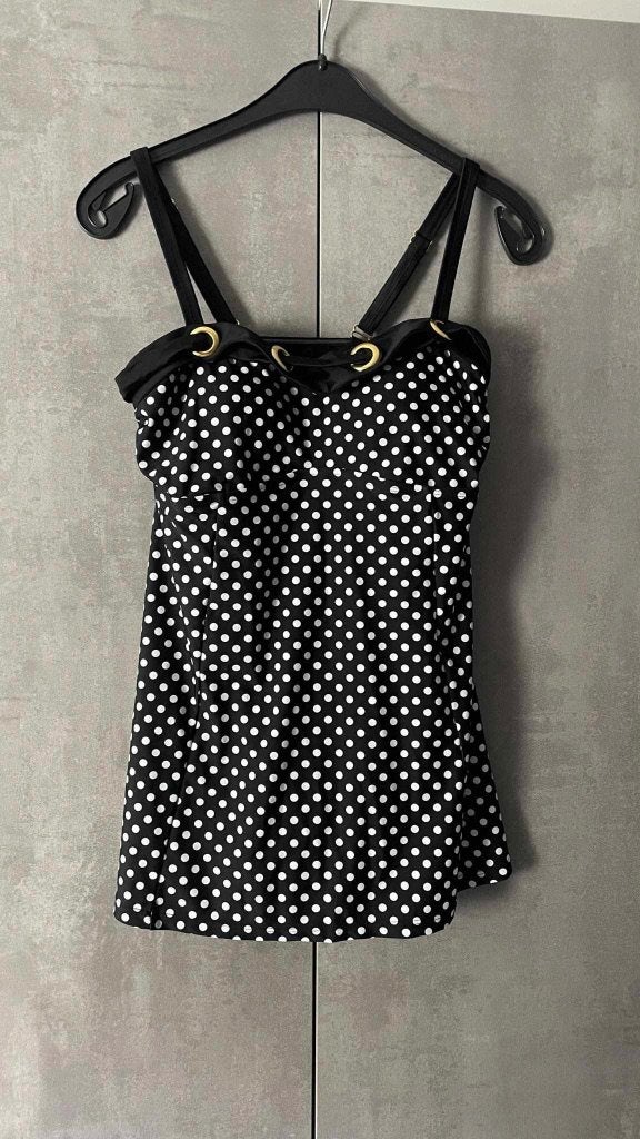 TANKINI neuf BONPRIX pois blanc noir L, Neuf, Enlèvement ou Envoi, Autres couleurs, HFPARIS/BONPRIX