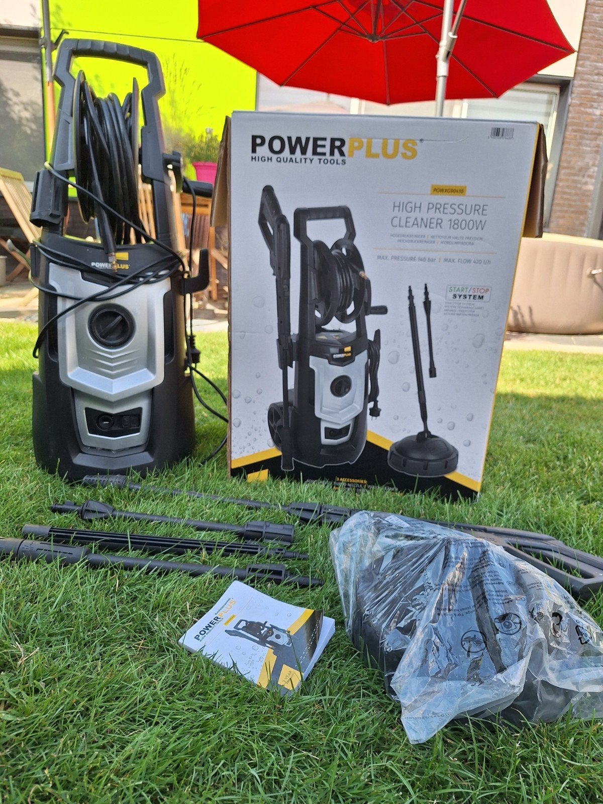 Hogedruk reiniger Power Plus, Ophalen