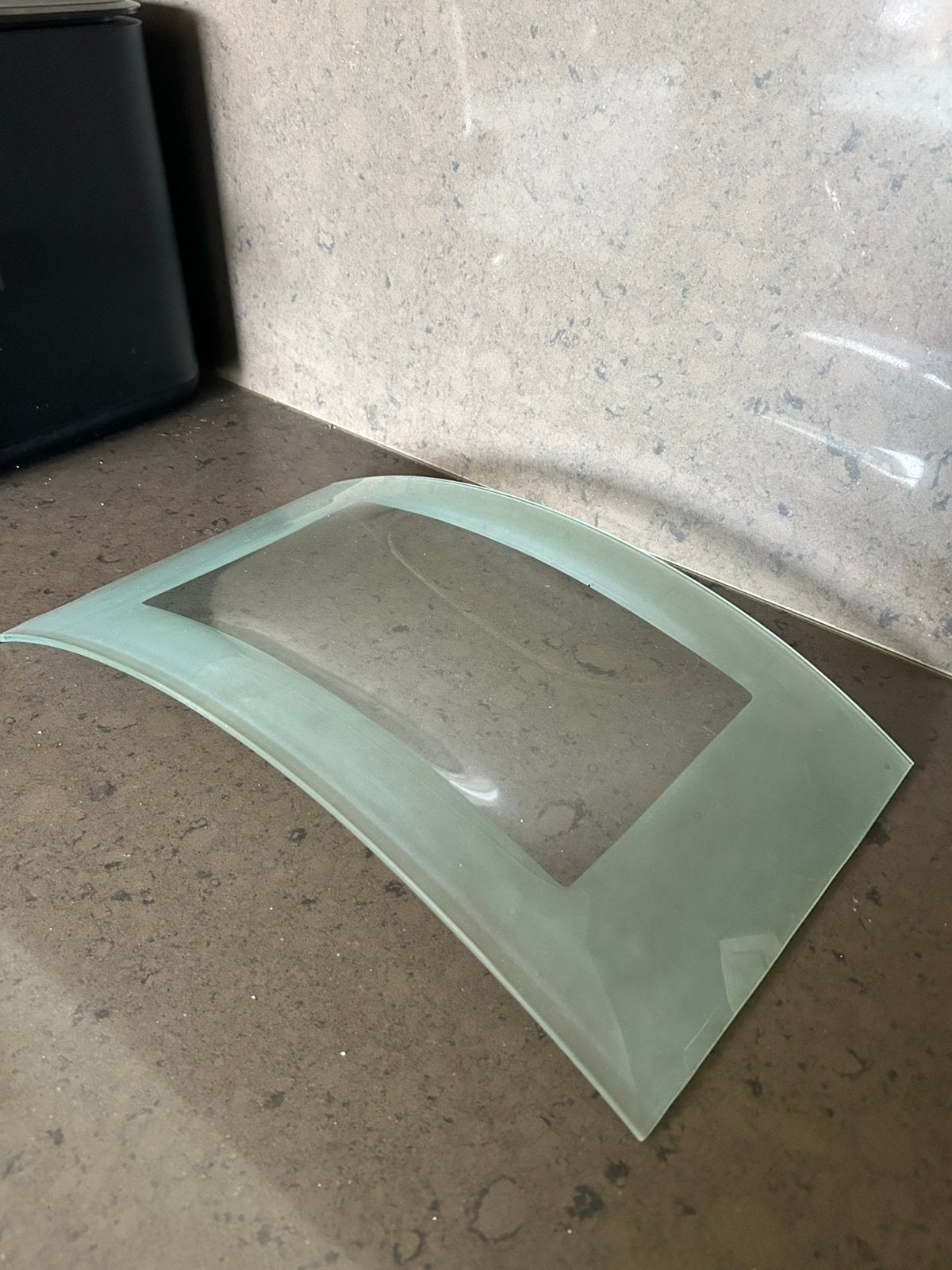 Plateau décoration ou apéritif en verre, Verre, Enlèvement, Utilisé, Rectangulaire