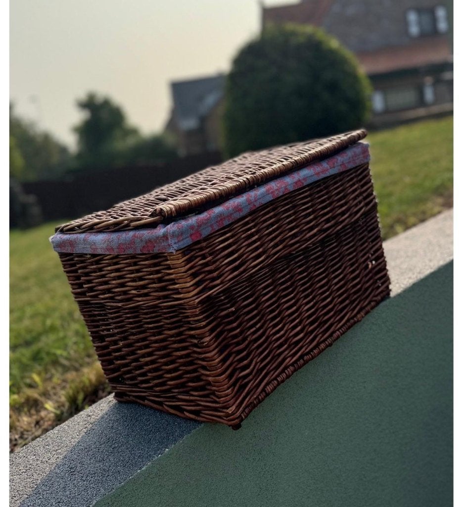 rieten ontbijtmanden met deksel met of zonder inhoud, Huis en Inrichting, Woonaccessoires | Schalen en Manden, Ophalen, Met deksel